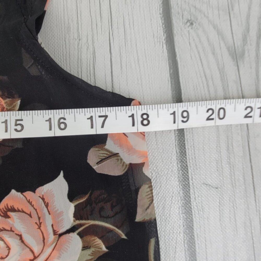 Marisol Sheer Floral Top S - Picture 6 of 8
